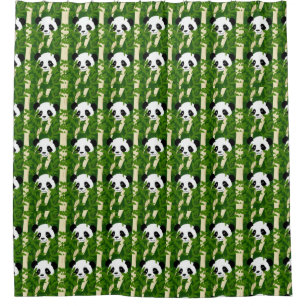 bamboo panda shower curtain