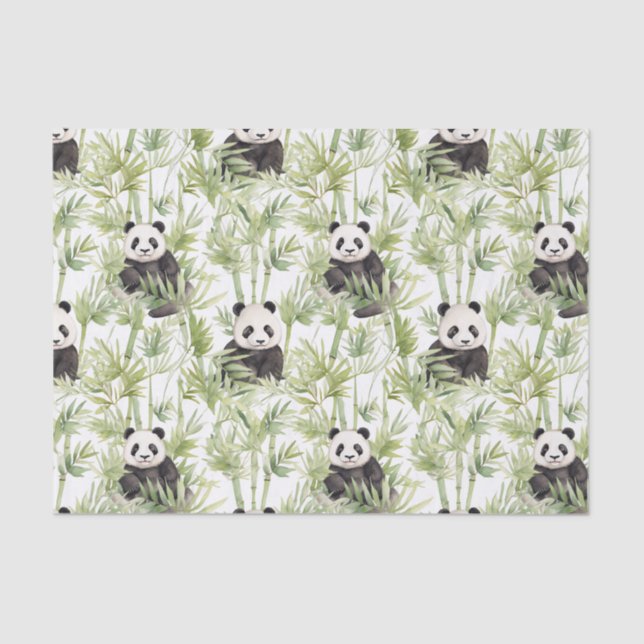 Bamboo Panda Tissue Paper (Front)