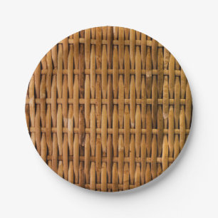 Bamboo Pattern Paper Plate
