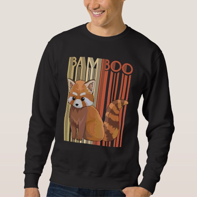 Bamboo Quote For A Red Panda Zoo Keeper Sweatshirt (Front)