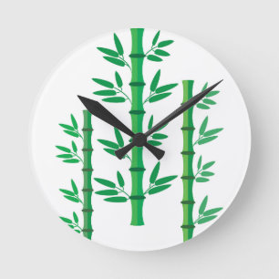 Bamboo Round Clock
