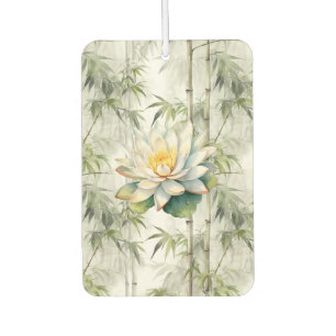Bamboo Serenity Lotus Car Air Freshener