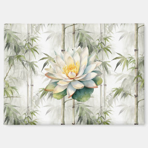 Bamboo Serenity Lotus Magnet