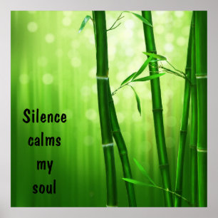 Bamboo - Silence Calms My Soul Poster