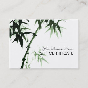 Bamboo Stalks Oriental Zen Touch Gift Certificate