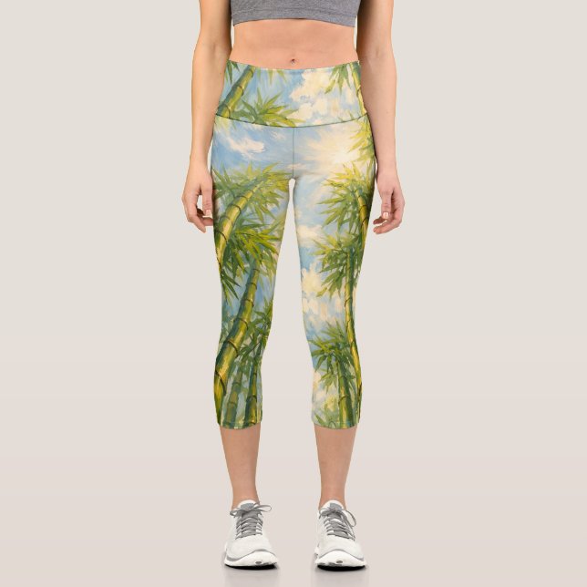 Bamboo Stretch Capri Leggings (Front)