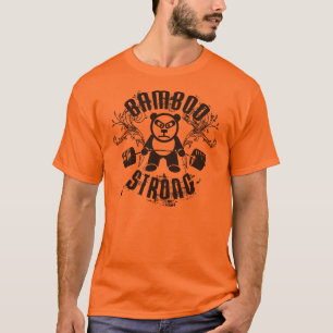 Bamboo Strong - Deadlift - Front and Back T-Shirt