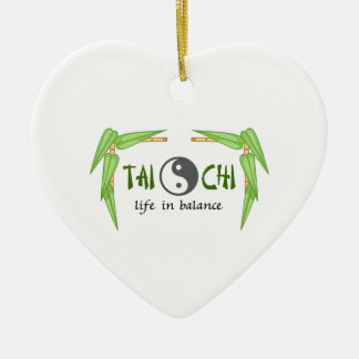 BAMBOO TAI CHI CERAMIC TREE DECORATION