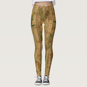 Bamboo Tapa Cloth Leggings