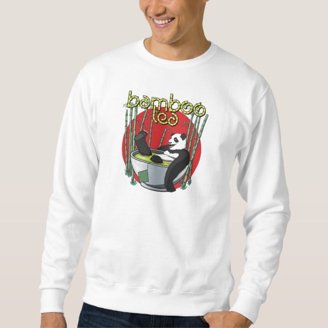 Bamboo Tea Drinker Panda Sweatshirt (Front)