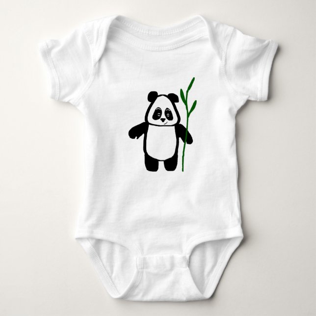 Bamboo the Panda Baby Creeper Romper (Front)
