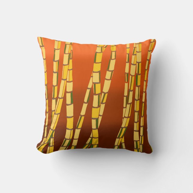 Bamboo Throw Pillow (Front)