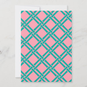 Bamboo Trellis Pattern Invitation