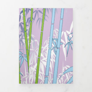 Bamboo Tri-Fold Holiday Card