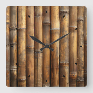Bamboo Wall Clock