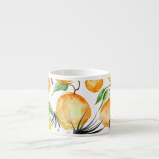 Bamboo watercolor: jungle seamless pattern. espresso cup