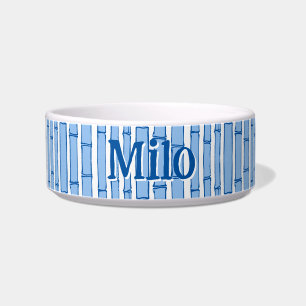 Bambooey Bamboo Stripe in Blue Porcelain Bowl