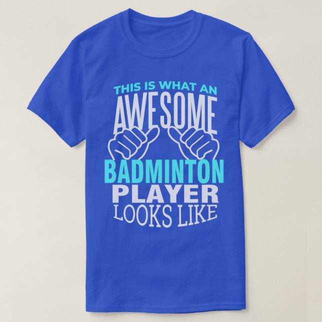 Bamdinton Player Cool Shuttlecock Jersey Trikot T T-Shirt (Design Front)