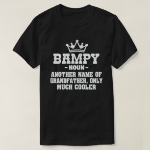 Bampy Definition Funny Meaning Cool Grandpa Gift  T-Shirt