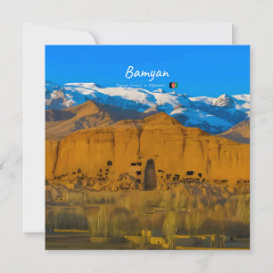 Bamyan, Afghanistan - Buddha Cliff Valley Invitation