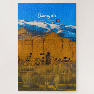 Bamyan, Afghanistan - Buddha Cliff Valley Jigsaw Puzzle