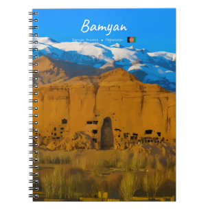 Bamyan, Afghanistan - Buddha Cliff Valley Notebook