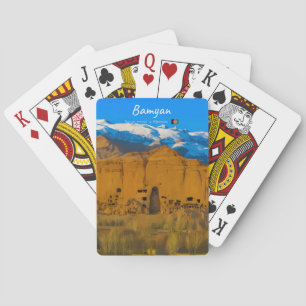 Bamyan, Afghanistan - Buddha Cliff Valley Playing Cards
