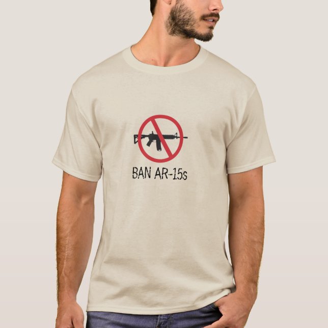 Ban AR-15s Gun Violence Protest T-Shirt (Front)