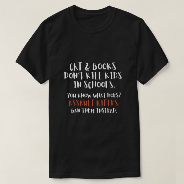 Ban Assault Rifles Instead Typography T-Shirt (Design Front)