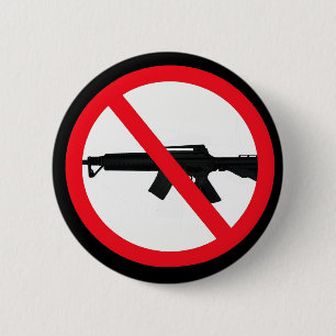 Ban Assault Weapons 6 Cm Round Badge