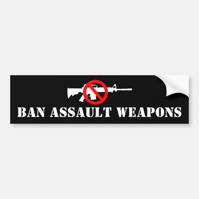 Ban Assault Weapons Bumper Sticker (Front)
