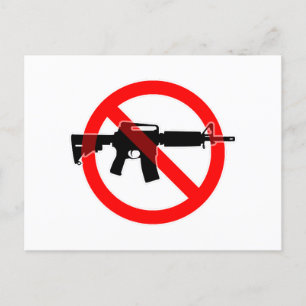Ban Assault Weapons - Circle Slash Postcard
