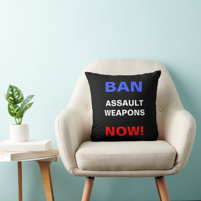 Ban Assault Weapons Now! Protest Against Guns Cushion (Chair)