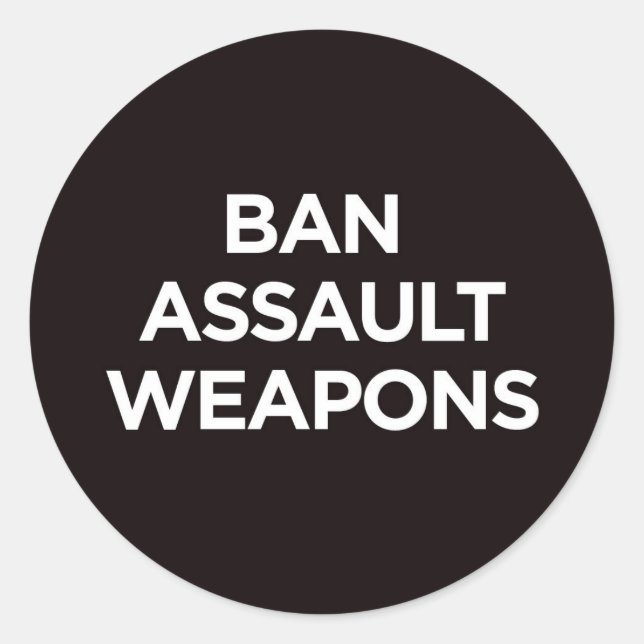 Ban Assault Weapons - Sticker (Front)