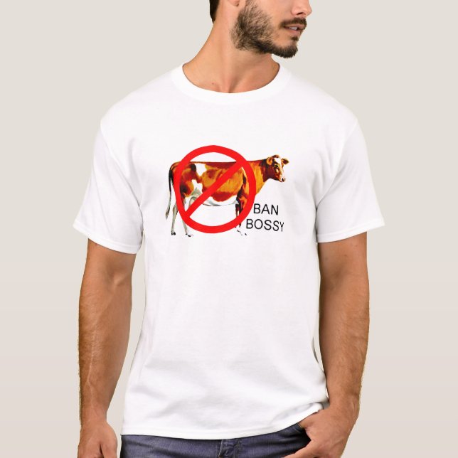 Ban Bossy Campaign Cow T-Shirt (Front)