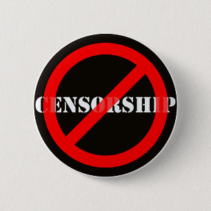 Ban Censorship 6 Cm Round Badge
