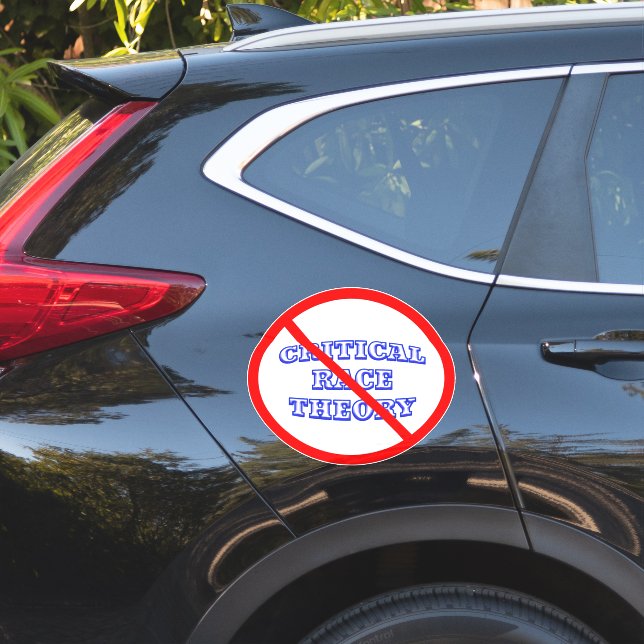Ban CRITICAL RACE THEORY Sticker or Decal (Car Side)
