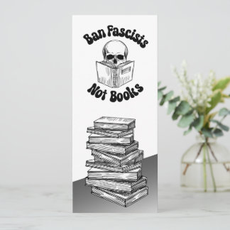 Ban Fascists Not Books Bookmark Save The Date