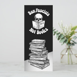 Ban Fascists Not Books Bookmark Save The Date
