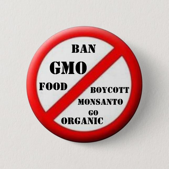 Ban GMO Button (Front)