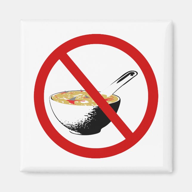 ban shark fin soup magnet (Front)
