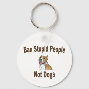 Ban Stupid People Notebook Key Ring