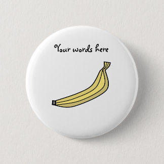 Banana 6 Cm Round Badge