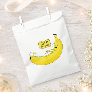 Banana and sock favour bags