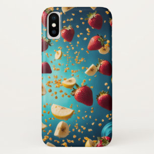 banana and strawberry pieces Case-Mate iPhone case