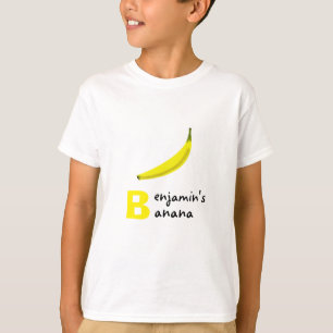 Banana and the letter "B" for your name T-Shirt