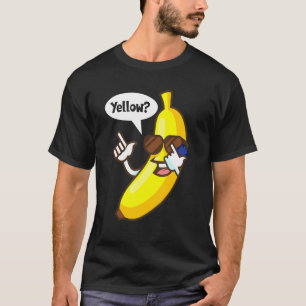 Banana Answering Phone Yellow Sunglasses Summer T-Shirt