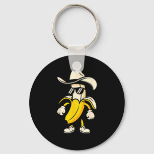 Banana Art For Men Women Kids Yellow Fruit Lovers  Key Ring