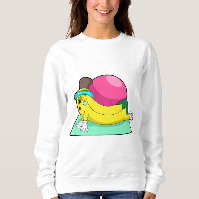 Banana at Yoga Fitness Sweatshirt (Front)