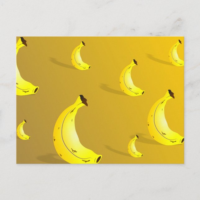 Banana Background Postcard (Front)